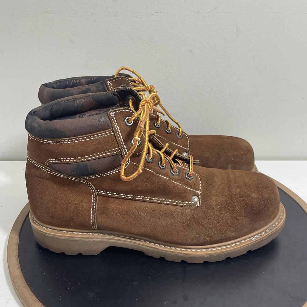 Hy-Test‎ by Wolverine Work Boots Mens Size 11 Steel Toe Suede Safety Shoes